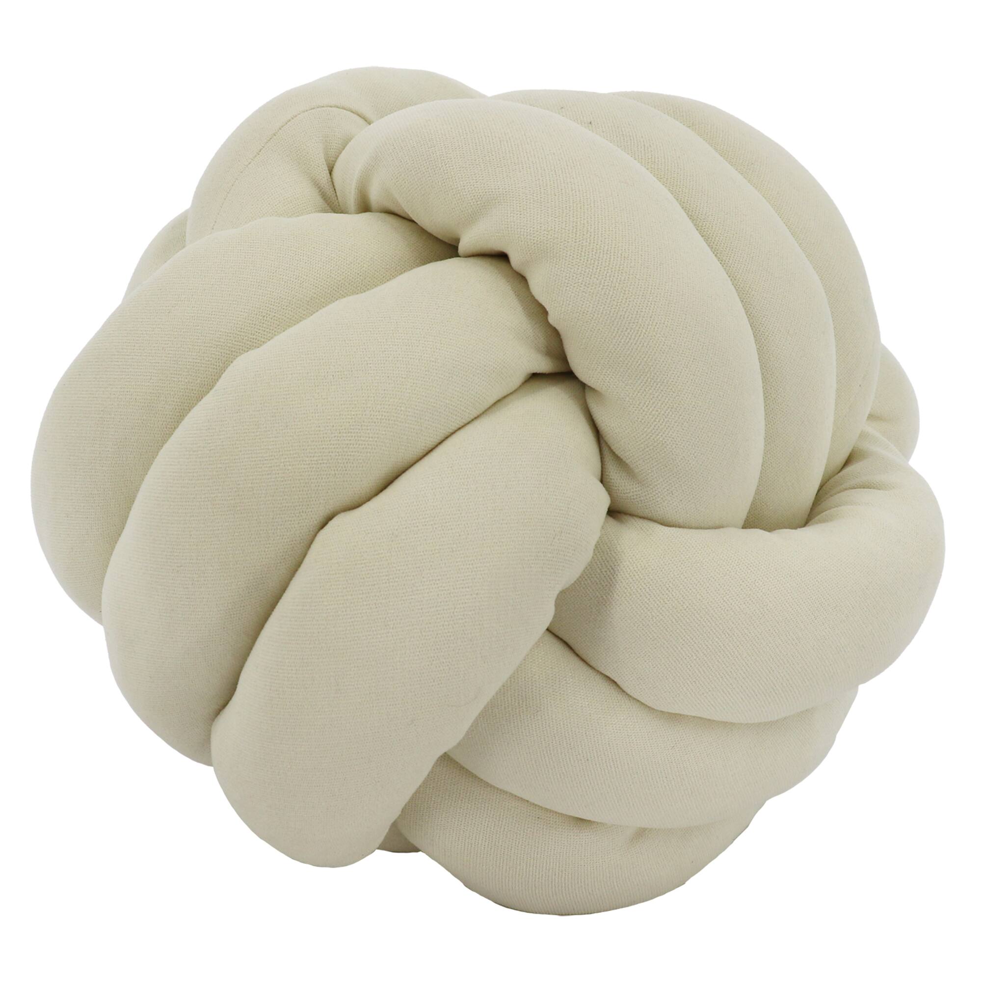 13.2" x 12.3" White Knot Pillow by Ashland®